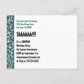 Elk jaar Verrassing Verjaardag Wervelingen Save th Aankondigingskaart (Achterkant)