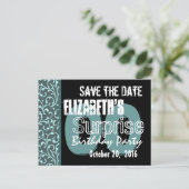 Elk jaar Verrassing Verjaardag Wervelingen Save th Aankondigingskaart (Staand voorkant)