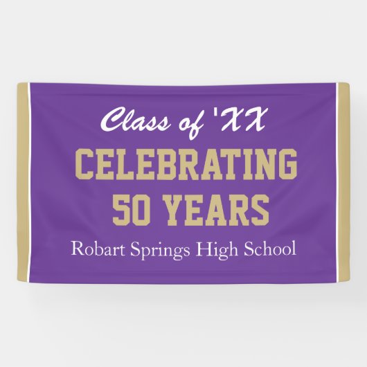 ! Elk jaar vieren we de reünie Spandoek (Horizontaal)