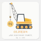 Elk jaar vierkante sticker (Voorkant)