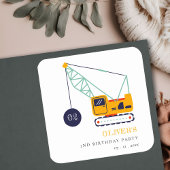 Elk jaar vierkante sticker