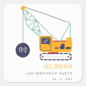 Elk jaar vierkante sticker (Voorkant)