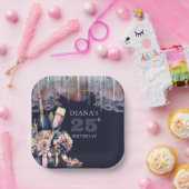 Elk jaar volwassen verjaardag champagne hakken papieren bordje (Feest)