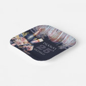 Elk jaar volwassen verjaardag champagne hakken papieren bordje (Gebogen)