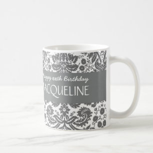 Elk jaar voor haar Trendy Damask B05 Koffiemok