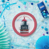 Elk jaar vuurtoren op jaarbasis papieren bordje (Feest)