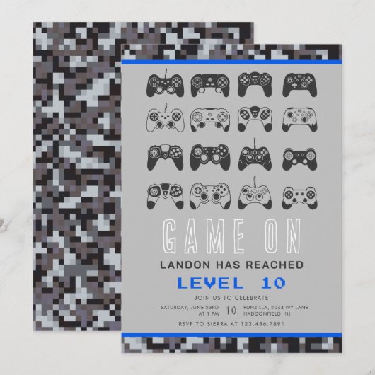 Elk jaar weer wordt gamer gamer gamer op gamenivea kaart (Voorkant / Achterkant)