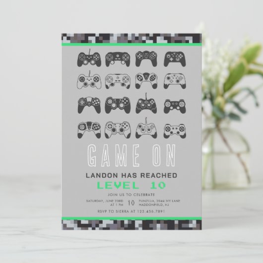 Elk jaar weer wordt gamer gamer gamer op gamenivea kaart (Staand voorkant)