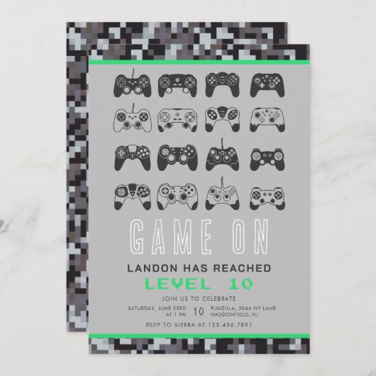 Elk jaar weer wordt gamer gamer gamer op gamenivea kaart (Voorkant / Achterkant)