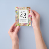 Elk jaar wordt de goudbloem uitgenodigd flyer (Hand)