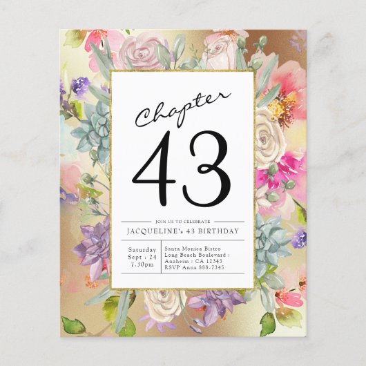 Elk jaar wordt de goudbloem uitgenodigd flyer (Voorkant)