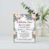 Elk jaar wordt het Jubileum van de bruiloftswedden Kaart (Staand voorkant)