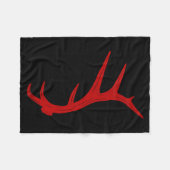 Elk jacht stier gewei afgeworpen  fleece deken (Voorkant (Horizontaal))