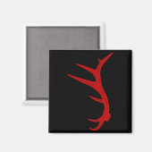 Elk jagen stier Gewei Shed  Magneet (Voorkant / Achterkant)