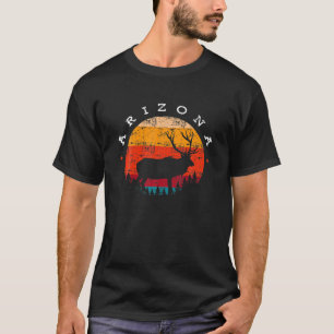 Elk jagers Arizona Souvenir Hunting Deer Vintage T-shirt