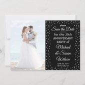 ELK Jubileum 2 Foto Elegant Zwart-wit Save The Date (Voorkant)