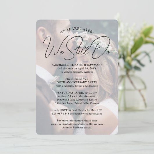 ELK Jubileum dat we nog steeds Fotobekleding doen Kaart (Staand voorkant)