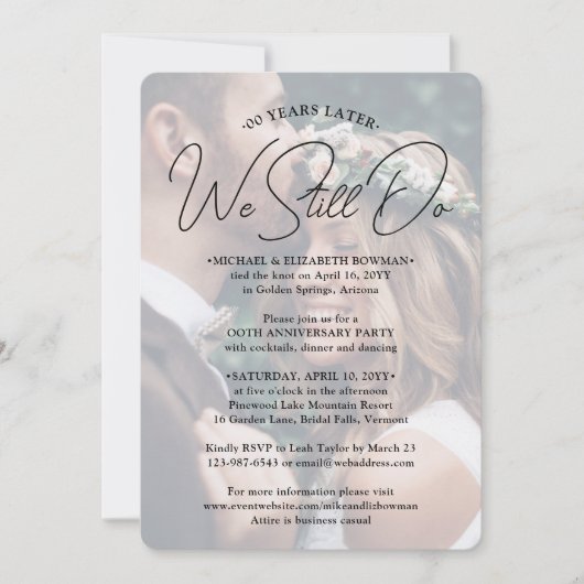 ELK Jubileum dat we nog steeds Fotobekleding doen Kaart (Voorkant)