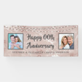 Elk Jubileum Foto's Roos Gold Marble Spandoek (Horizontaal)