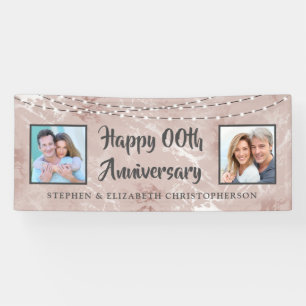 Elk Jubileum Foto's Roos Gold Marble Spandoek