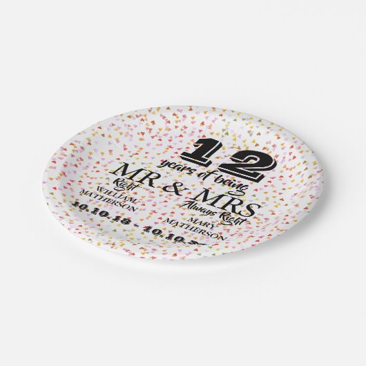 Elk Jubileum Mr. Right Papieren Bordje (Gekanteld)