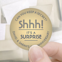 ELK Jubileum Surprise Navy Blue Faux Gold Foil