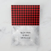 Elk kerstfeest Kaart met rode of zwarte pruimen (Binnen)