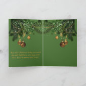 Elk Kerstmis groet Kaart (Binnen)