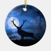 Elk kerstversient keramisch ornament (Voorkant)