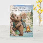 Elk kind groot Beer knuffel weg bij zomerkamp Kaart (Gele Bloem)