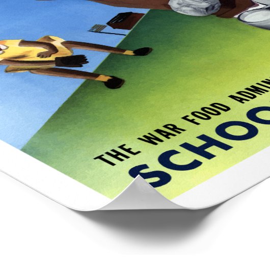 Elk kind heeft een goede schoollunch nodig poster (Hoek)