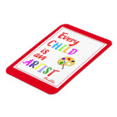 Elk kind is een artistieke prijsopgave magneet (Linkerzijde)