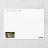 Elk kind is een kind briefkaart (Achterkant)