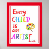 Elk kind is een kunstenaar, Poster (Voorkant)