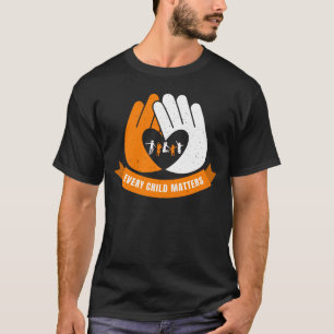 Elk kind telt handen Oranje Shirt dag septemb