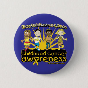 Elk kind verdient een toekomstige kinderkanker ronde button 5,7 cm