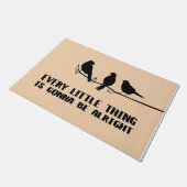 Elk klein ding zal goed zijn, vogels. deurmat (Schuin)