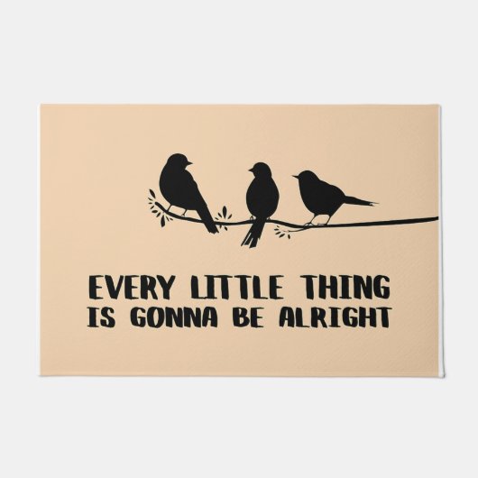Elk klein ding zal goed zijn, vogels. deurmat (Voorkant)