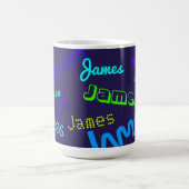 Elk  kleurig naampatroon koffiemok (Center)