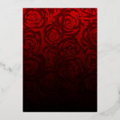 Elk kleurthema Sweet 16 Masquerade Birthday Folie Uitnodiging (Achterkant)