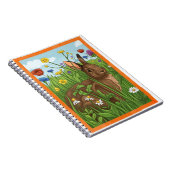 Elk Konijn Houdt Van Bloemen Notitieboek (Rechterzijde)