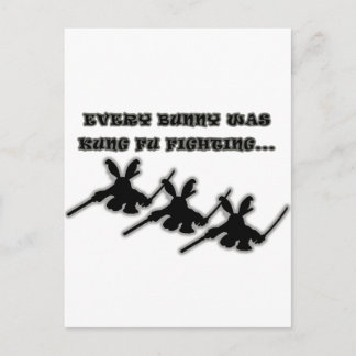 Elk konijn was kung fu vecht... briefkaart