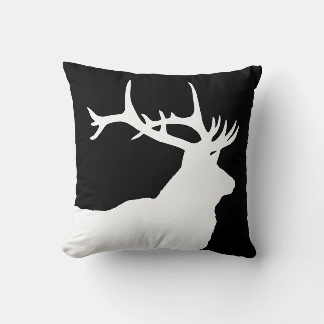 Elk Kop Kussen (Voorkant)