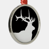 Elk Kop Metalen Ornament (Rechts)