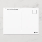 Elk Kow passeert de rivier vroeg in de ochtend. Briefkaart (Achterkant)