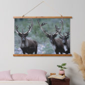 Elk kudde | Mt. Baring, Washington Hangend Wandkleed (Slaapkamer)