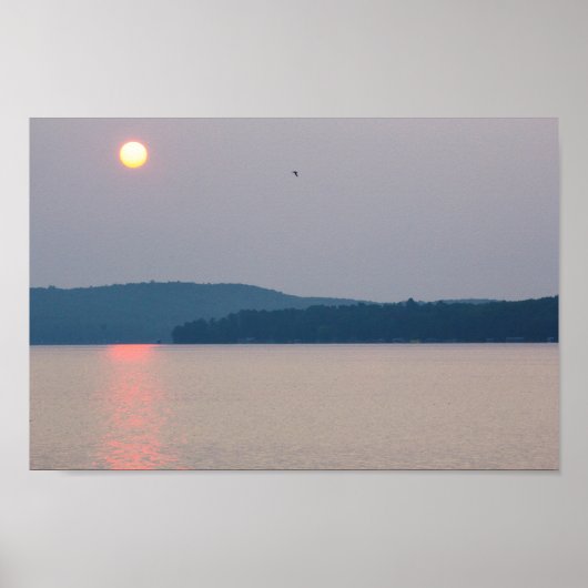 Elk Lake Sunrise, Michigan Poster (Voorkant)