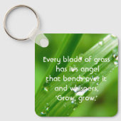 Elk lemmet van Grass Quote Magnet Sleutelhanger (Voorkant)