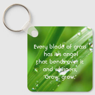 Elk lemmet van Grass Quote Magnet Sleutelhanger