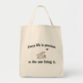 ELK LEVEN IS EEN PRECIES schattige varkenszak Tote Bag (Voorkant)